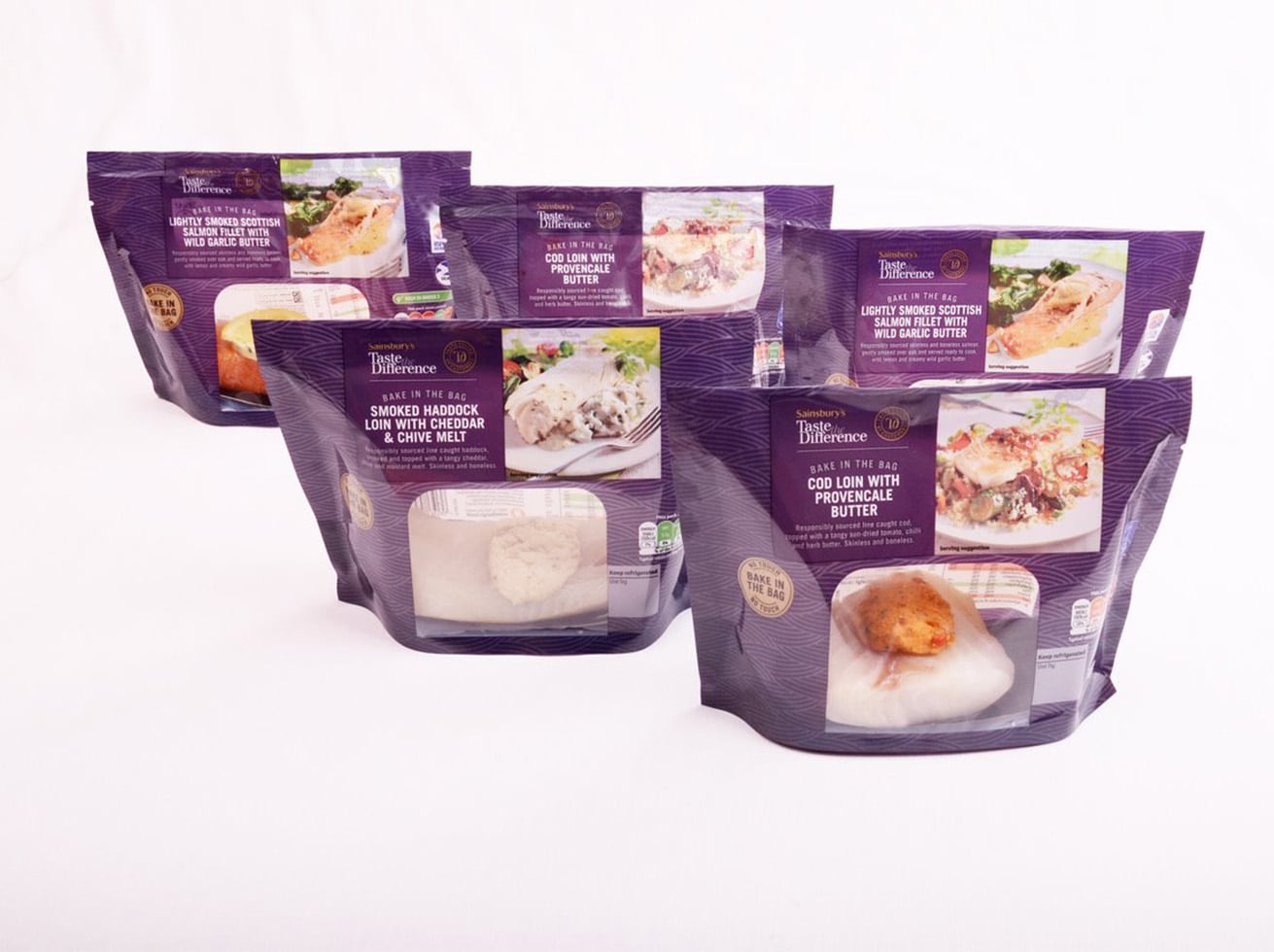 Sainsbury's ovenable bake in the bag food bags
