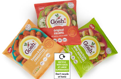 FFP support Gosh! Food with recyclable packaging for new frozen product range
