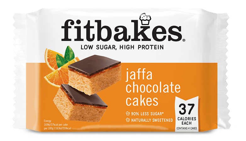 Fitbakes jaffa cake packaging