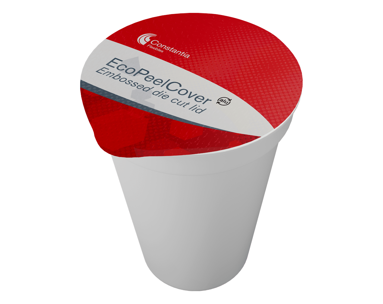 EcoPeelCover - Embossed Die Cut Lid