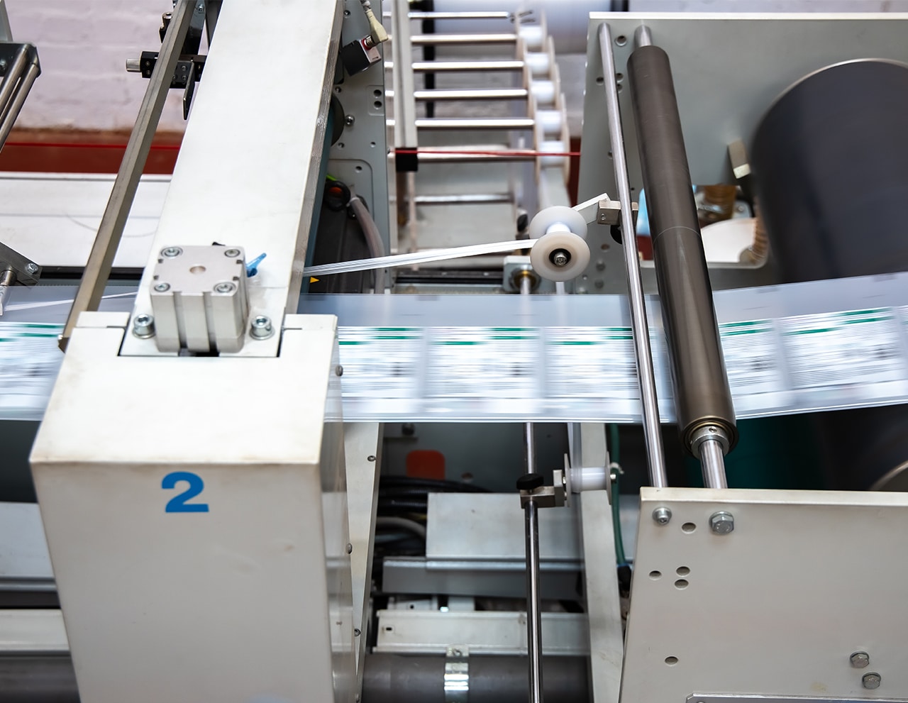 Food packaging being produced