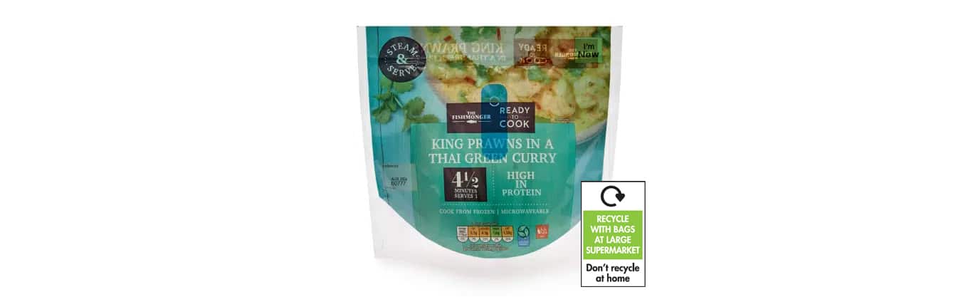 Aldi Sykes Seafood Steam & Serve recyclable pouch