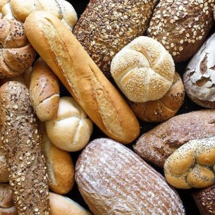 A selection of breads